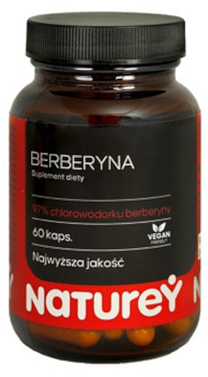 Диетическая добавка с экстрактом корня барбариса - Naturey Berberyna 400 Mg — фото N1