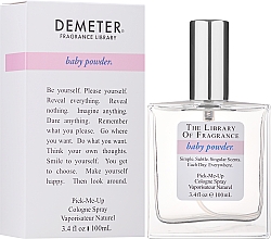 Demeter Fragrance The Library of Fragrance Baby Powder - Одеколон — фото N2