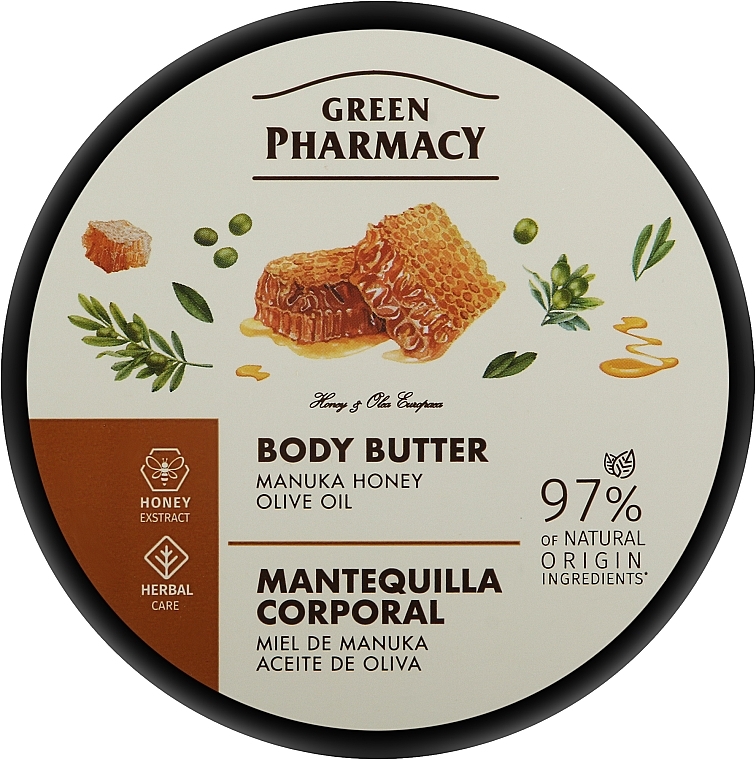 Масло для тела "Мед манука и оливковое масло" - Зеленая Аптека — фото N1