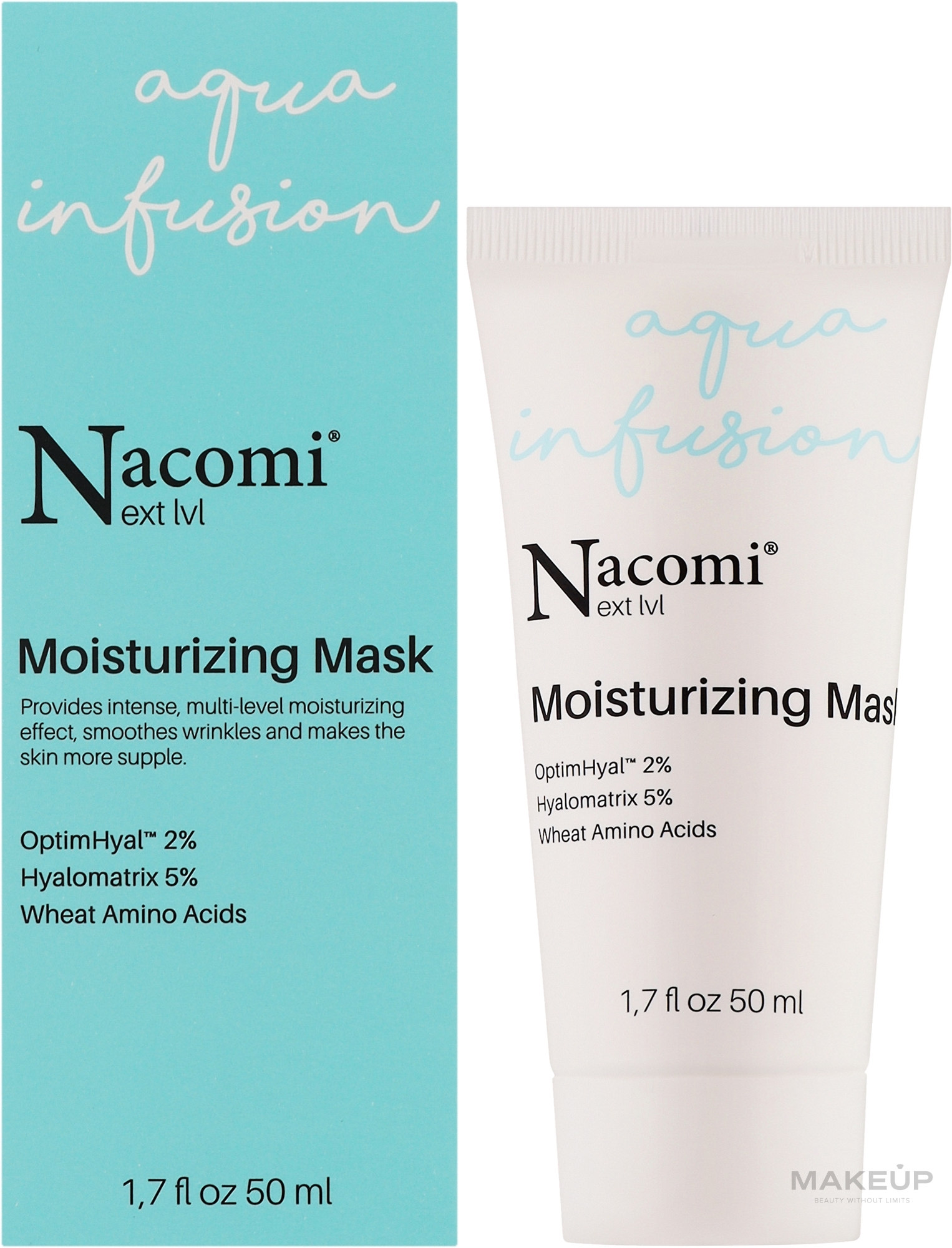 Зволожувальна маска для обличчя - Nacomi Next Level Moisturizing Mask — фото 50ml