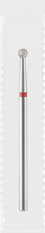 Фреза алмазная красная "Шар", диаметр 2,7 мм - Divia DF001-27-R — фото N1