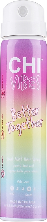 Лак для волос двойного действия - CHI Vibes Better Together Dual Mist Hair Spray — фото N1