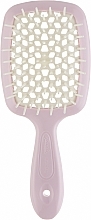 Щітка для волосся, рожева з білим - Janeke Small Superbrush The Original — фото N1