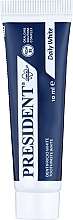 Зубна паста для відбілювання зубів White Clinical - PresiDENT (міні) — фото N1