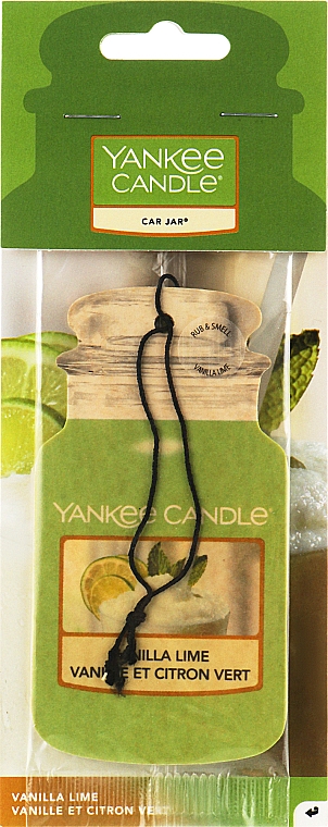 Сухий ароматизатор для автомобіля - Yankee Candle Classic Car Jar Vanilla Lime — фото N1