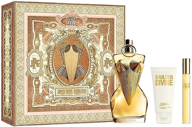 Jean Paul Gaultier Divine - Набор (edp/100ml + edp/mini/10ml + b/lot/75ml) — фото N1