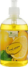 Жидкое мыло "Белый лимон" с дозатором - Ekolan — фото N1