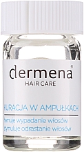 Ампулы против выпадения волос, для женщин - Dermena Hair Care Ampoules Against Hair Loss — фото N3