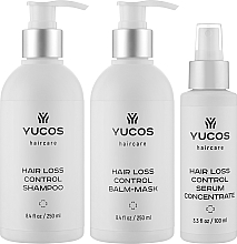 Набір - Yucos Hair Loss Control (shm/250ml + balm/mask/250ml + serum/100ml) — фото N3