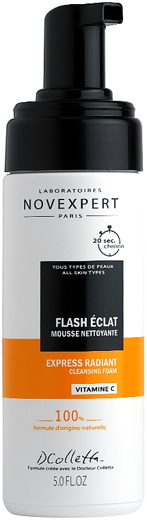Пінка очищувальна для сяйва шкіри обличчя - Novexpert Vitamin C Express Radiant Cleansing Foam — фото N3