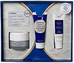 Духи, Парфюмерия, косметика Набор - Korres Greek Yogurt Dry Skin (cr/30ml + mask/20ml + foam/20ml)