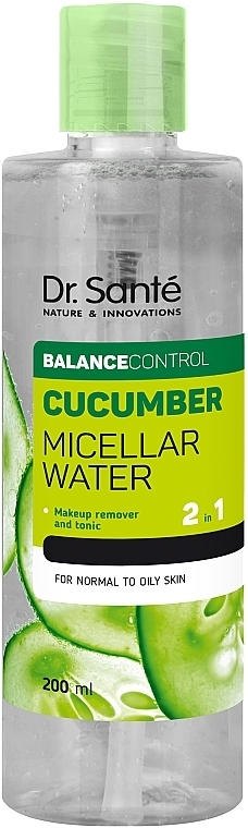 Мицеллярная вода для лица - Dr. Sante Cucumber Balance Control 