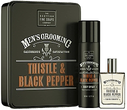 Scottish Fine Soaps Men’s Grooming Thistle & Black Pepper - Набор (edt/50ml + spray/150ml) — фото N1
