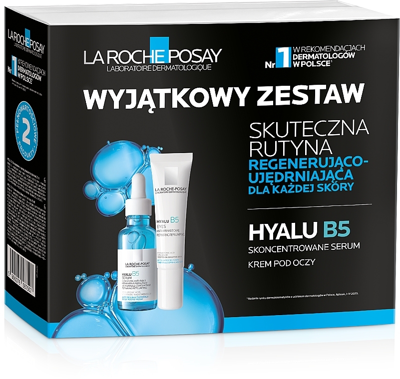 Набор по уходу за лицом - La Roche-Posay Hyalu B5 (ser/30ml + eye/cr/15ml) — фото N1