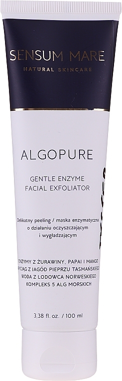 Делікатний ензимний пілінг для обличчя - Sensum Mare Algopure Gentle Enzyme Facial Exfoliator — фото N1