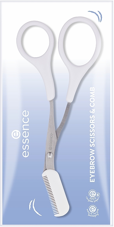 Ножницы для бровей - Essence Eyebrow Scissors & Comb — фото N1