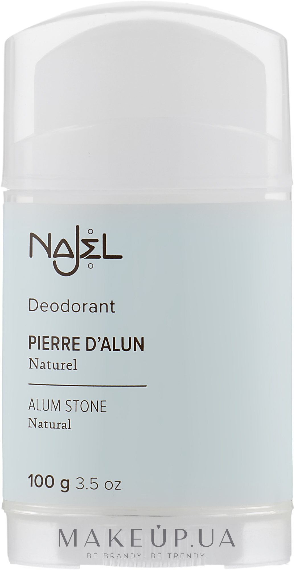Натуральний дезодорант - Najel Alum Stone Deodorant in Block — фото 100g