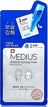 Парфумерія, косметика Маска для обличчя зволожувальна - Medius 2 Step Ampoule Synergy Mask Moisture Plus