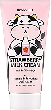 Парфумерія, косметика Крем для обличчя та шиї з екстрактом полуниці та молока - Bonnyhill Strawberry Milk Cream