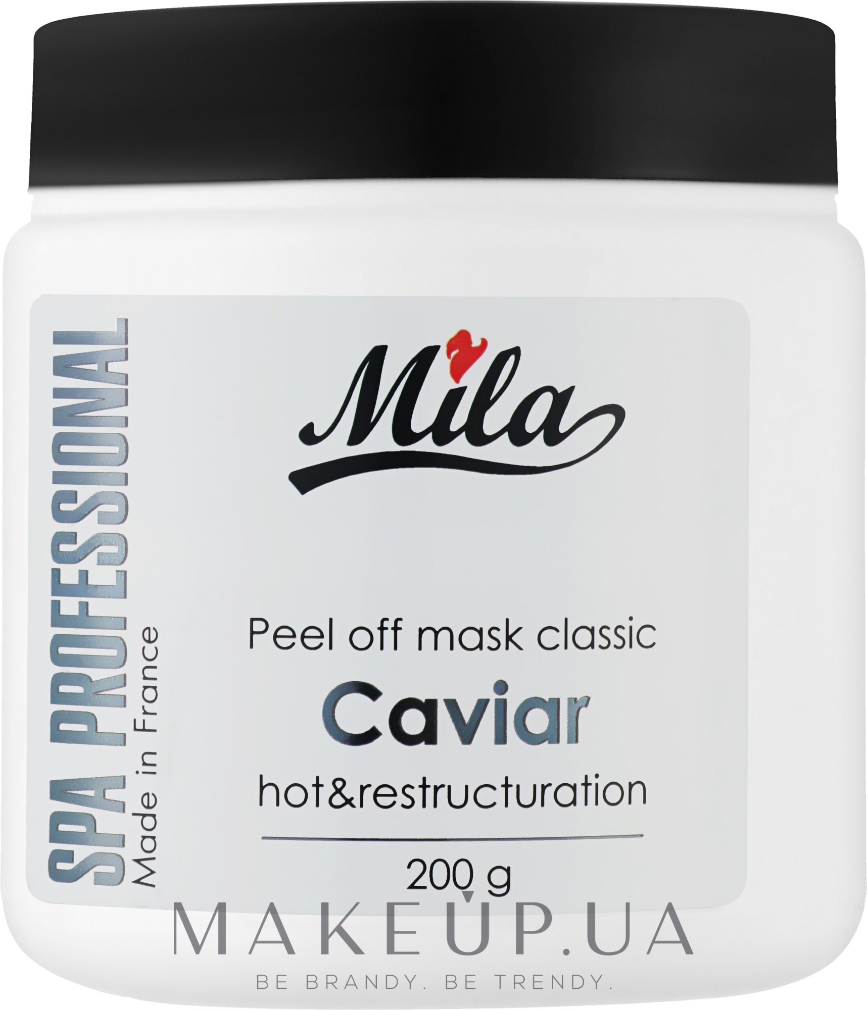 Маска альгінатна класична порошкова "Екстракт чорної ікри" - Mila Hot Peel Off Mask With Caviar — фото 200g