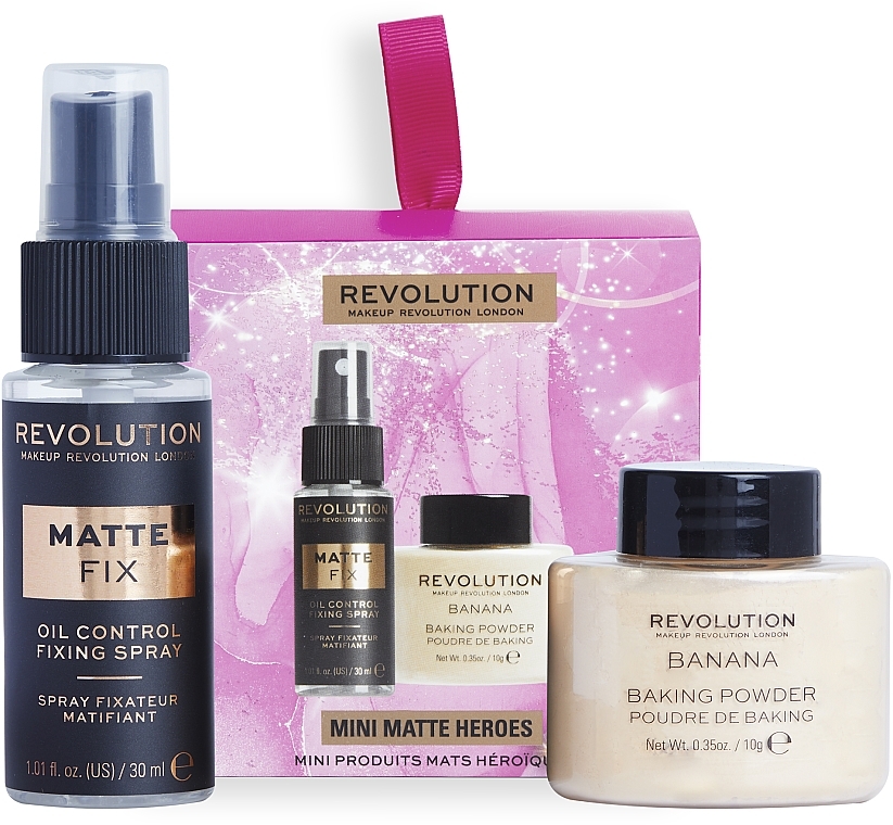 Набор, 2 продукта - Makeup Revolution Mini Matte Heroes Gift Set — фото N2