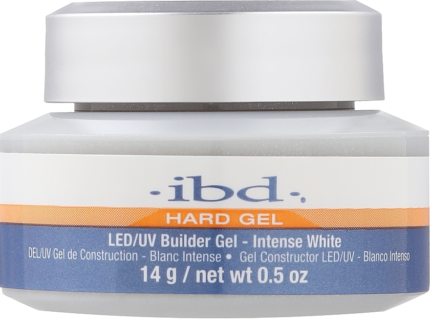 Гель конструирующий для ногтей интенсивно белый - IBD LED/UV Builder Intense White Gel — фото N1