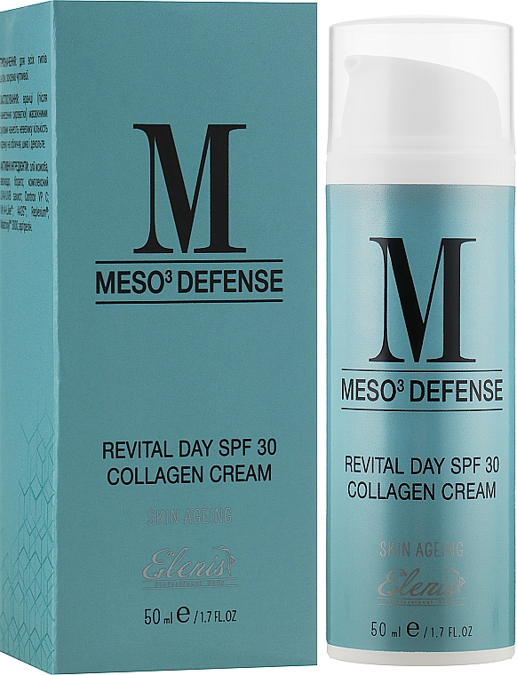 Вітамінізувальний денний крем "Колагеновий реконструктор" - Elenis Meso Defense Day Cream Collagen Reconstructor SPF30 — фото N2