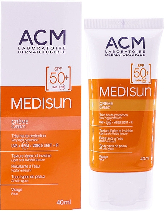 Крем з SPF50+ для обличчя - ACM Laboratoires Medisun Cream SPF 50+ — фото N1