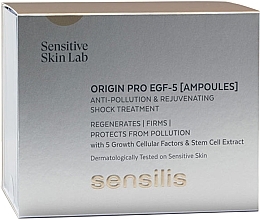 Парфумерія, косметика Антивікові ампули для обличчя - Sensilis Origin PRO EGF-5 Ampoules