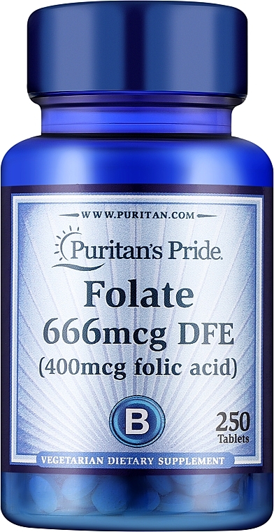 Харчова добавка "Фолієва кислота", 400 mcg - Puritan's Pride Folic Acid 400 mcg — фото N1