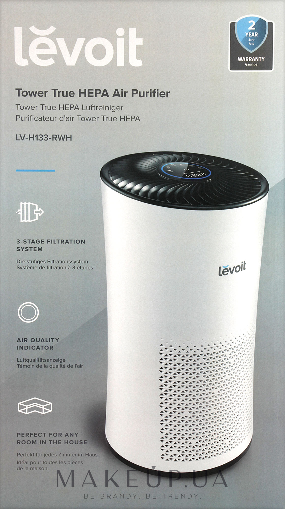 Levoit LV-H132XR True HEPA Tower Air Purifier White