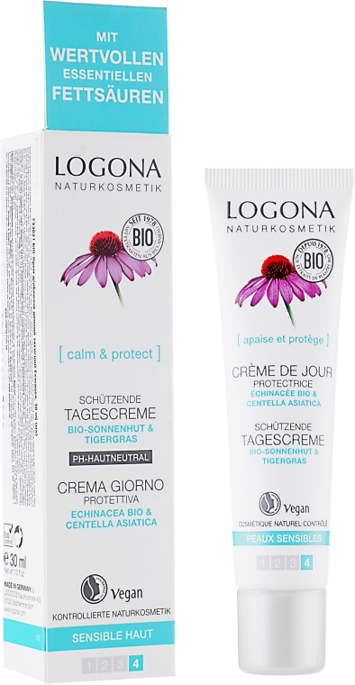 Био-крем для лица дневной защитный - Logona Facial Care Day Cream Organic Ehinatseya