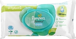Детские влажные салфетки, 48 шт. - Pampers Harmonie Aqua Baby Wipes — фото N10