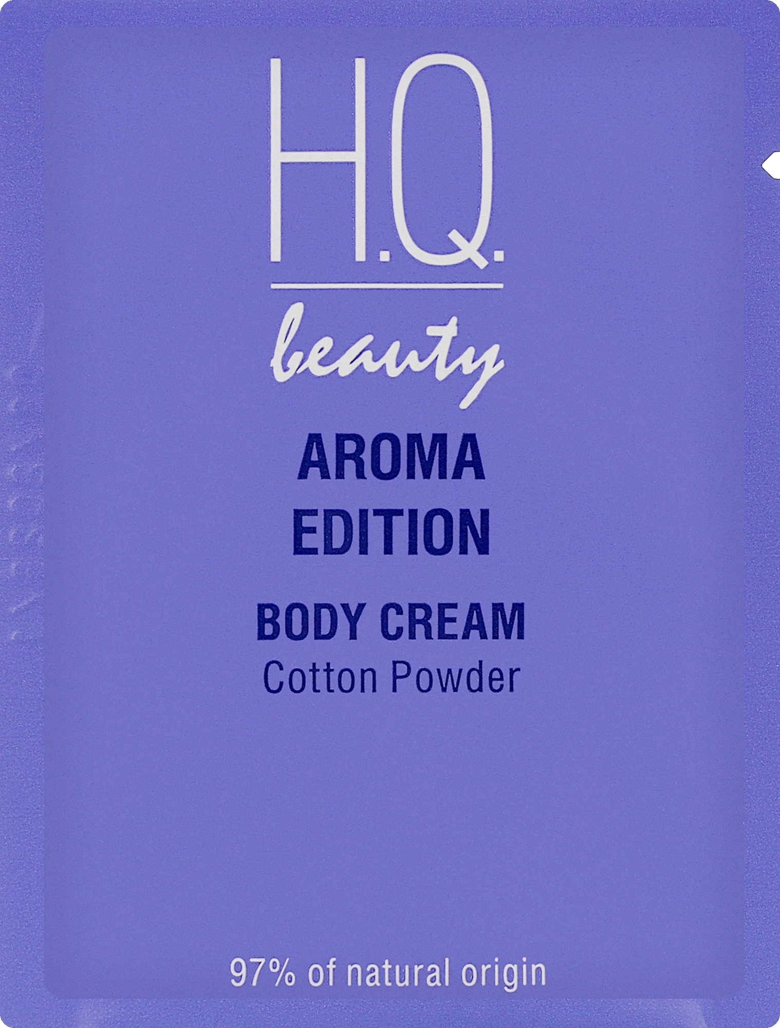 Крем для тіла "Бавовна та пудра" - H.Q.Beauty Aroma Edition Body Cream (пробник) — фото 4ml