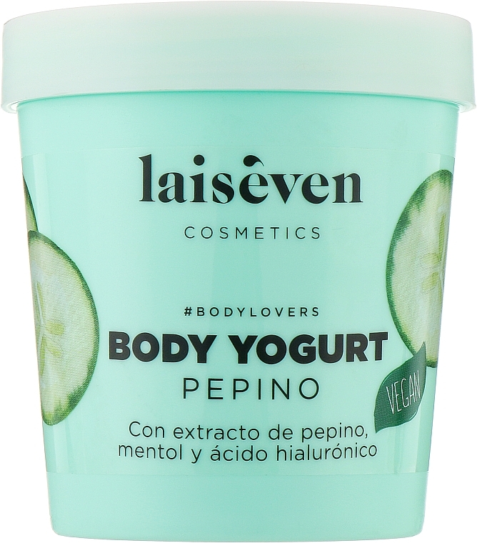 Йогурт для тіла з екстрактом огірка - Laiseven Body Yogurt — фото N1