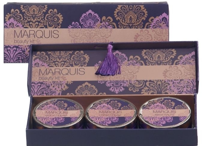 Набор "Маркиза" - Mades Cosmetics Marquis Lux Gift Set (b/cr/50ml + h/cr/50ml + salf/50g)