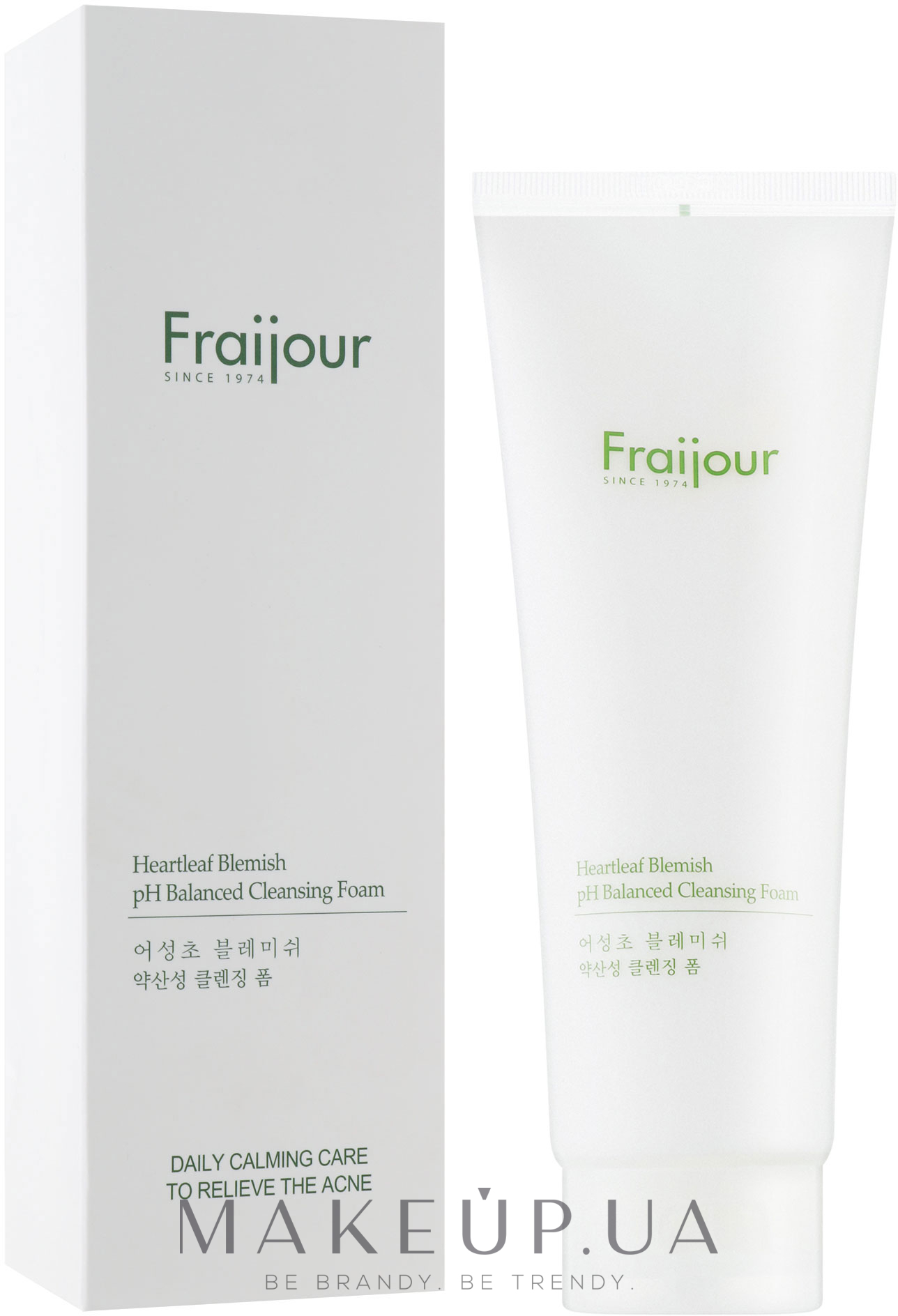 Пінка для вмивання для чутливої, проблемної шкіри - Fraijour Heartleaf Blemish pH Balanced Cleansing Foam — фото 250ml