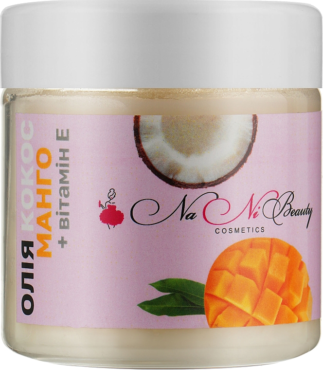 Масло для тіла й волосся "Манго-кокос" - NaNiBeauty — фото N1