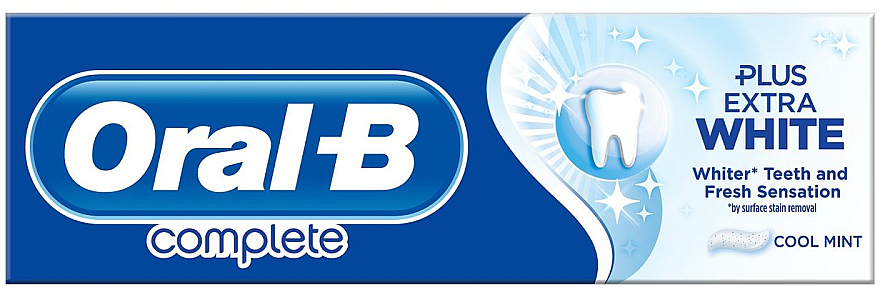 Зубна паста - Oral-B Complete Plus Extra White Cool Mint — фото N1