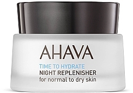Нічний поживний крем - Ahava Time To Hydrate Night Replenisher Normal to Dry Skin — фото N1