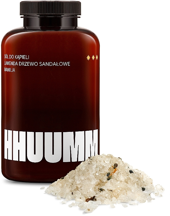 Соль для ванн "Лаванда, сандаловое дерево и ваниль" - Hhuumm — фото N1