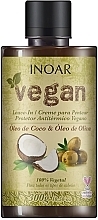 Парфумерія, косметика Незмивний крем для волосся - Inoar Vegan Leave-In Cream Oleo De Coco & Oleo de Oliva