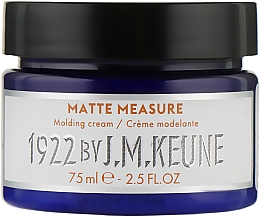 Парфумерія, косметика Моделювальний крем для чоловічого волосся - Keune 1922 Matte Measure Molding Cream