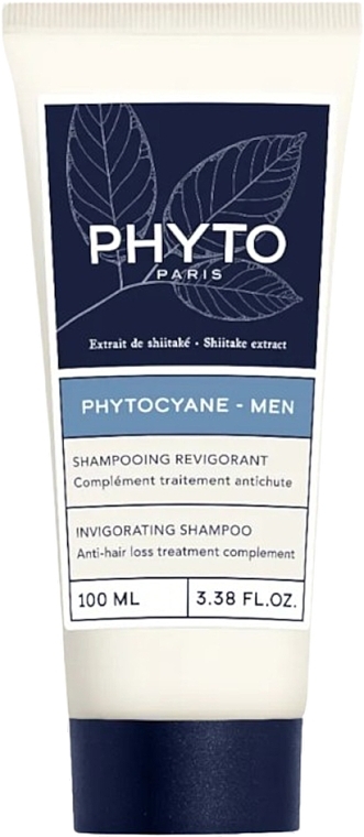 Відновлювальний шампунь для волосся чоловіків - Phyto Phytocyane Men Invigorating Shampoo (міні) — фото N1