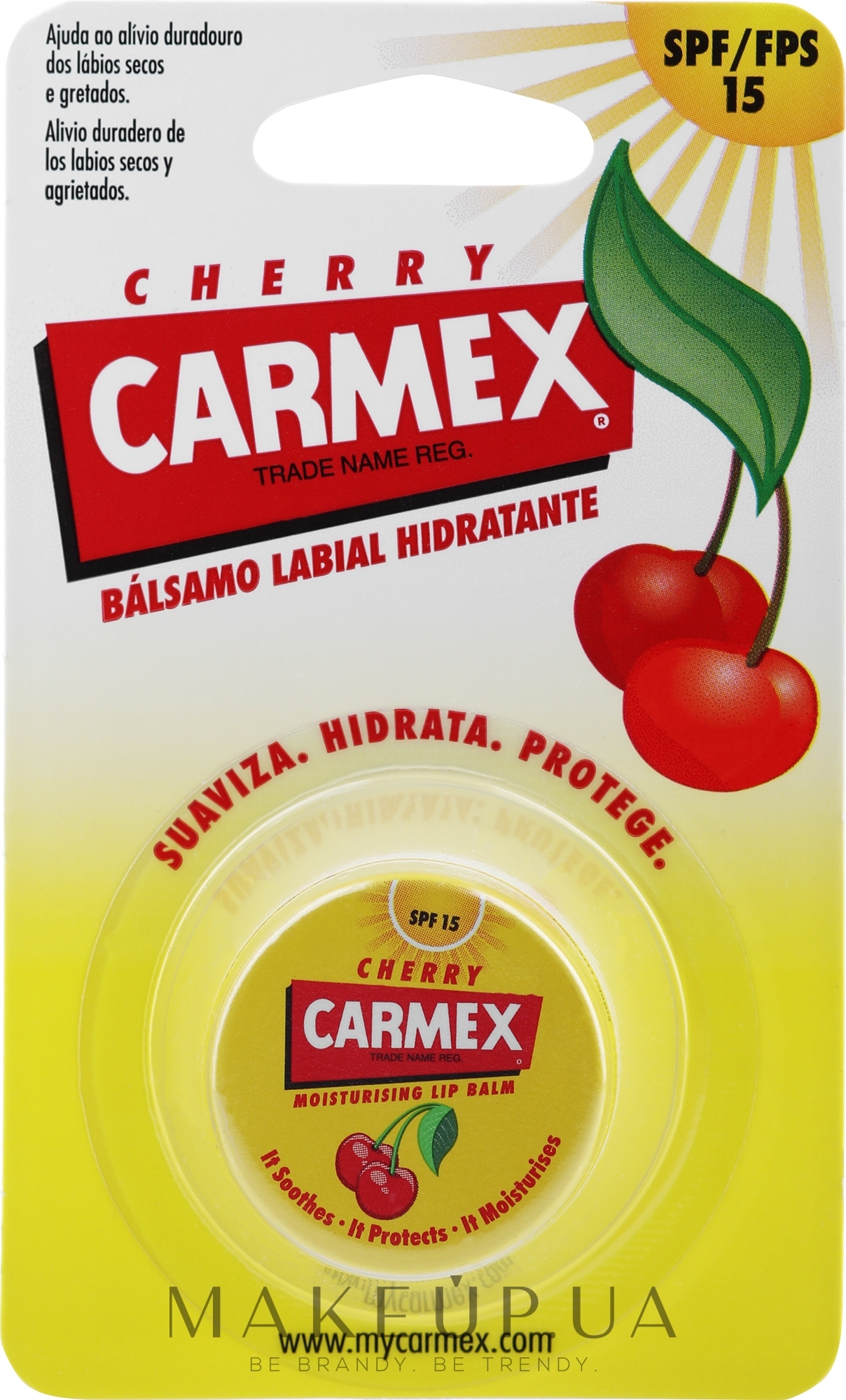 Бальзам для губ в баночке "Вишня" - Carmex Lip Balm  — фото 7.5g