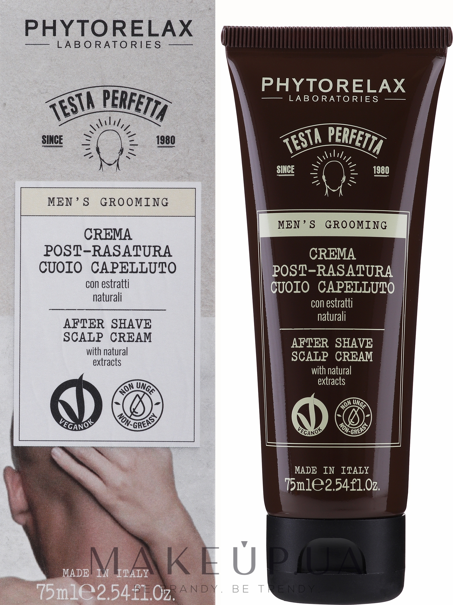 Крем для догляду за шкірою голови після гоління - Phytorelax Laboratories Man Aftershave Scalp Cream — фото 75ml