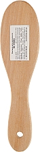 Щетка массажная деревянная 6 рядов, круглая, маленькая - Titania — фото N2