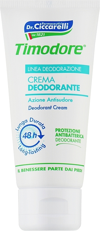 Крем-дезодорант для ніг - Timodore Deodorant Cream 48H — фото N1