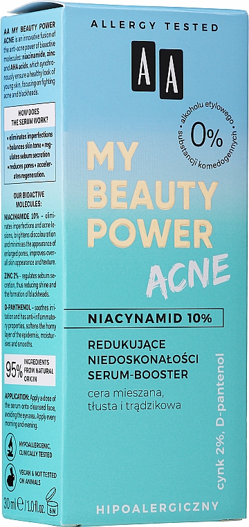 Сироватка-бустер для обличчя - AA My Beauty Power Acne — фото N2