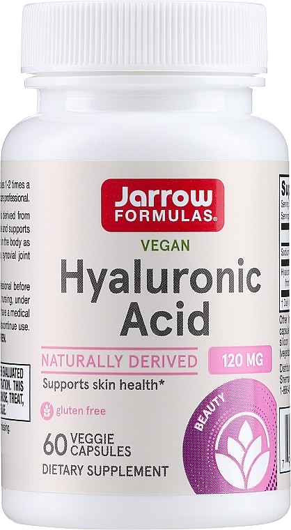 Чистая гиалуроновая кислота, в капсулах - Jarrow Formulas Hyaluronic Acid — фото N1